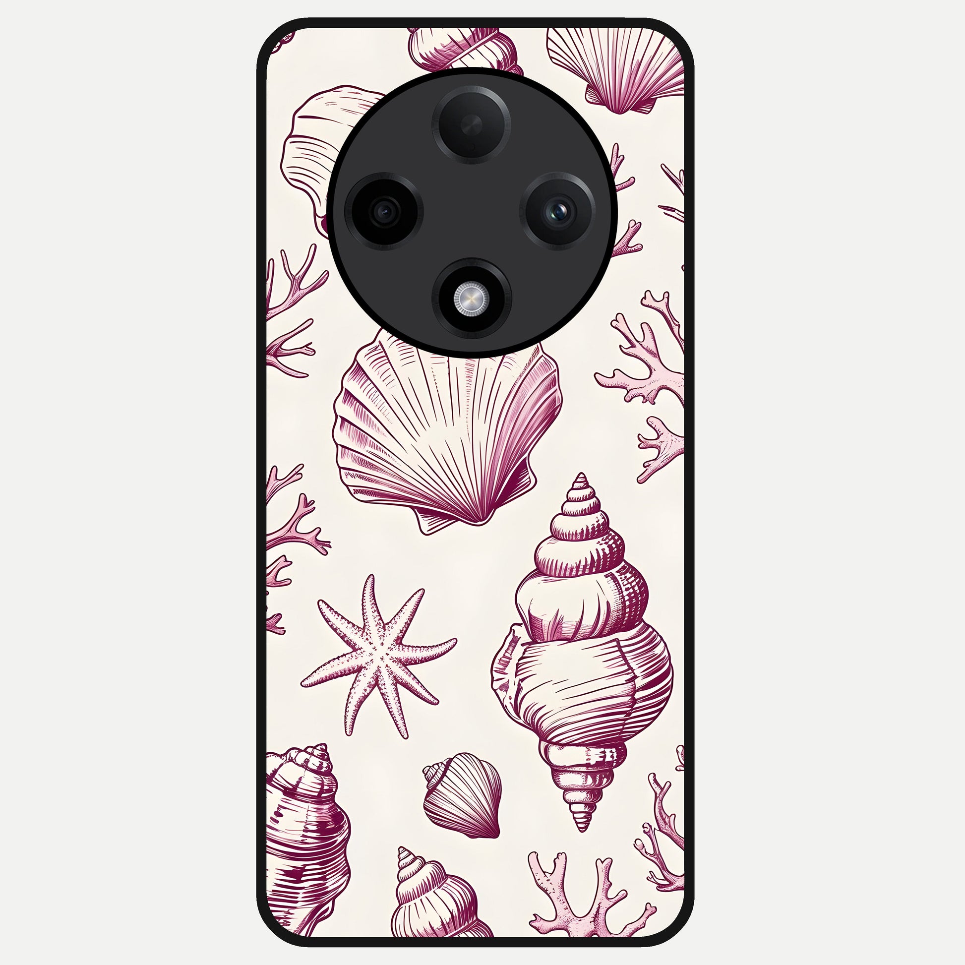  Pink Power Sparks Glass Case For Oppo F27 Pro Plus back cover – full design glossy printed glass finish
