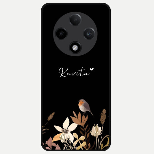  Quiet Garden Tune Custom Name Glass Case For Oppo F27 Pro Plus back cover – full design glossy printed glass finish