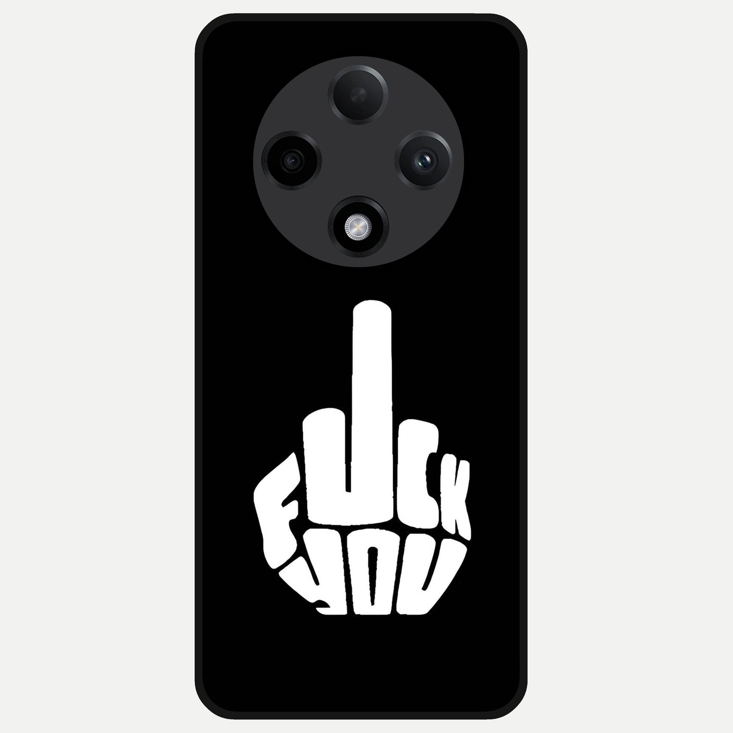  Rebel Mode On Glass Case For Oppo F27 Pro Plus back cover – full design glossy printed glass finish