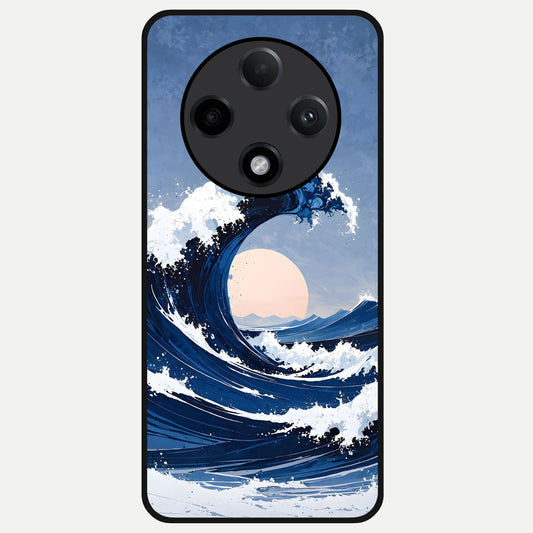  Rising Tide Power Glass Case For Oppo F27 Pro Plus back cover – full design glossy printed glass finish
