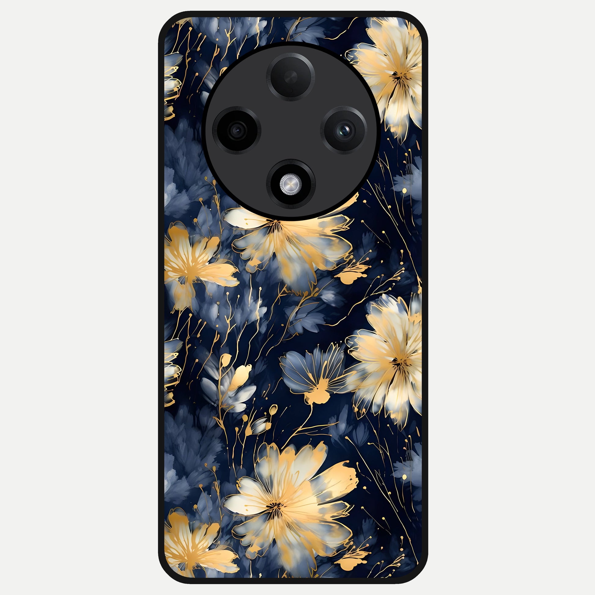  Royal Petal Dream Glass Case For Oppo F27 Pro Plus back cover – full design glossy printed glass finish