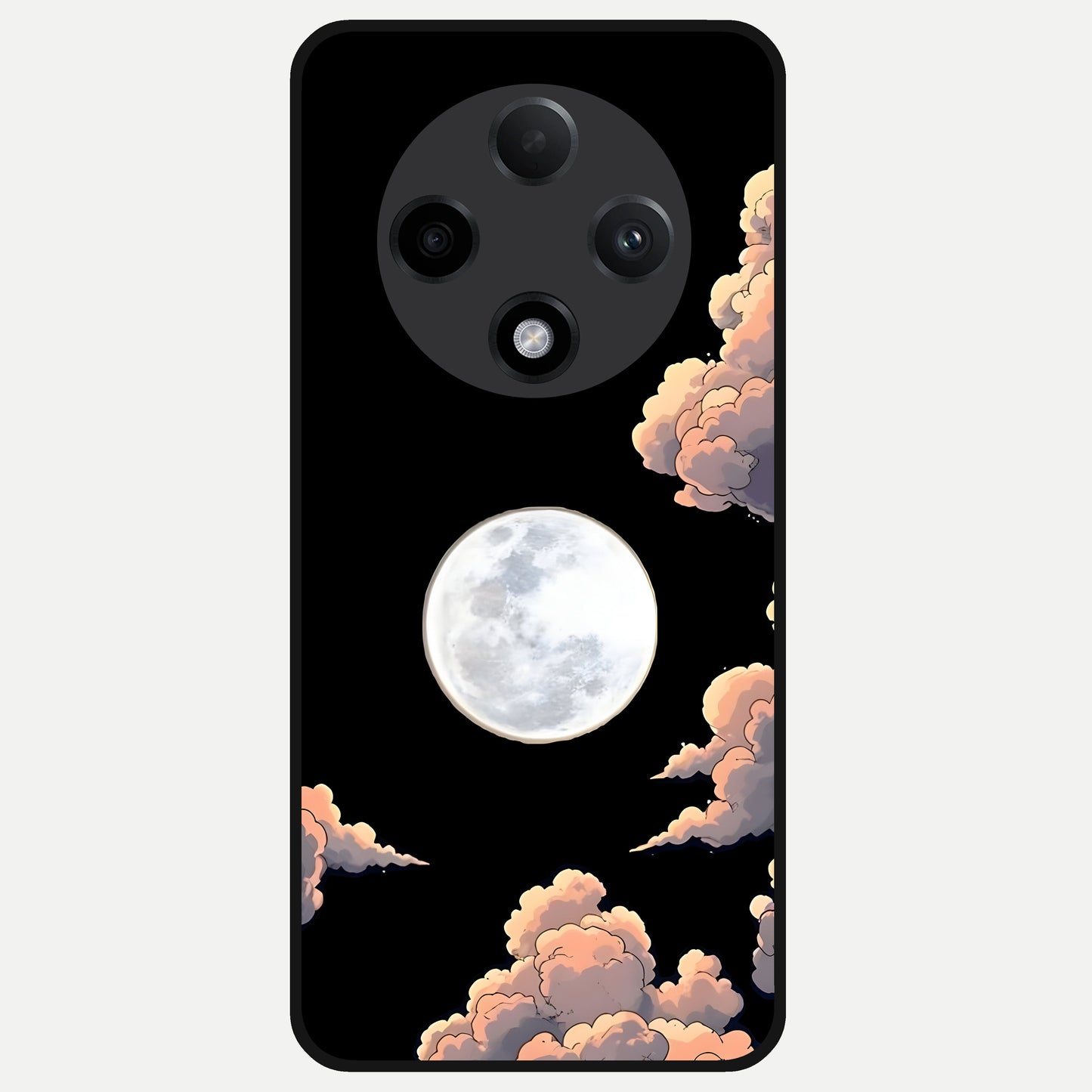  Shade Cloud Moon Glass Case For Oppo F27 Pro Plus back cover – full design glossy printed glass finish