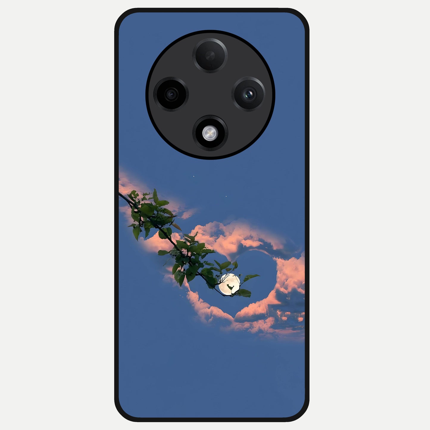  Sky Under Tree Glass Case For Oppo F27 Pro Plus back cover – full design glossy printed glass finish