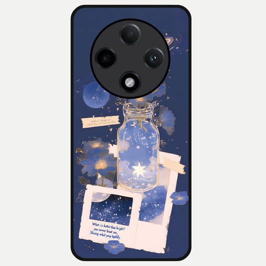  Starlit Cosmic Jar Glass Case For Oppo F27 Pro Plus back cover – full design glossy printed glass finish