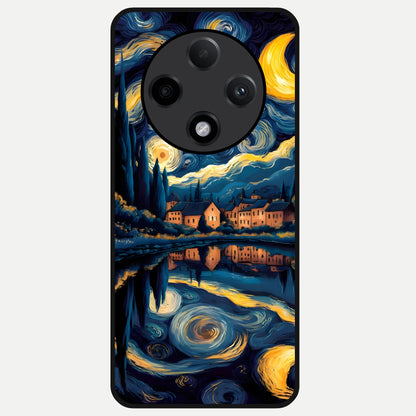  Starry Sky Serenity Glass Case For Oppo F27 Pro Plus back cover – full design glossy printed glass finish