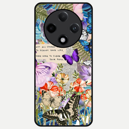  Storm Path Bloom Glass Case For Oppo F27 Pro Plus back cover – full design glossy printed glass finish