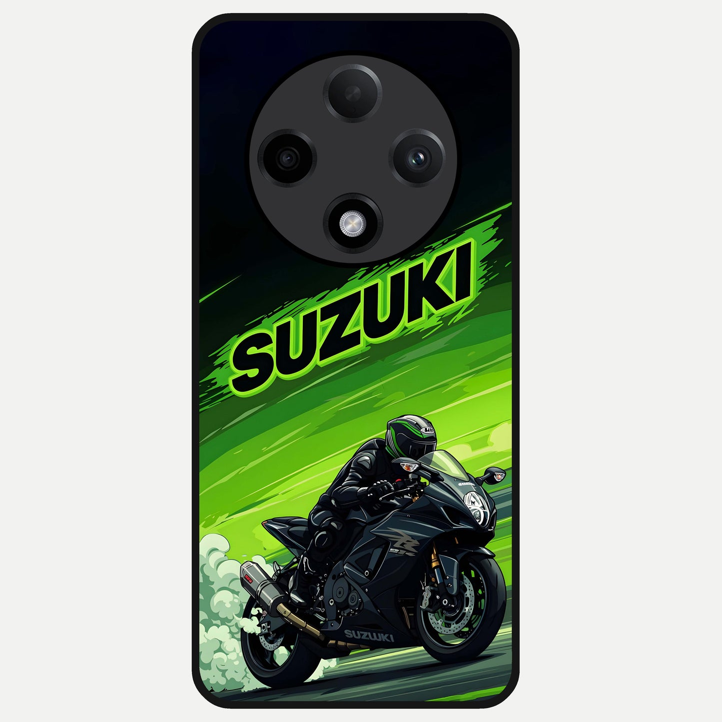  Suzuki Speed Beast Glass Case For Oppo F27 Pro Plus back cover – full design glossy printed glass finish