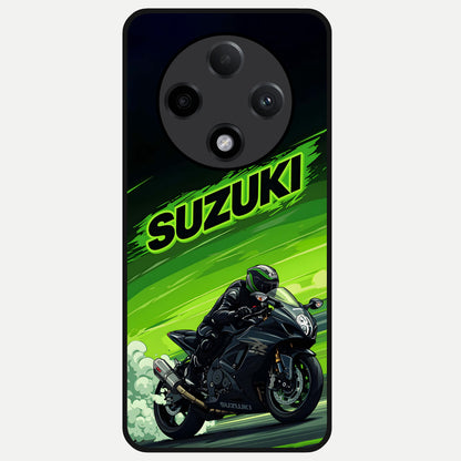  Suzuki Speed Beast Glass Case For Oppo F27 Pro Plus back cover – full design glossy printed glass finish