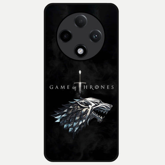  Throne Wolf Legacy Glass Case For Oppo F27 Pro Plus back cover – full design glossy printed glass finish