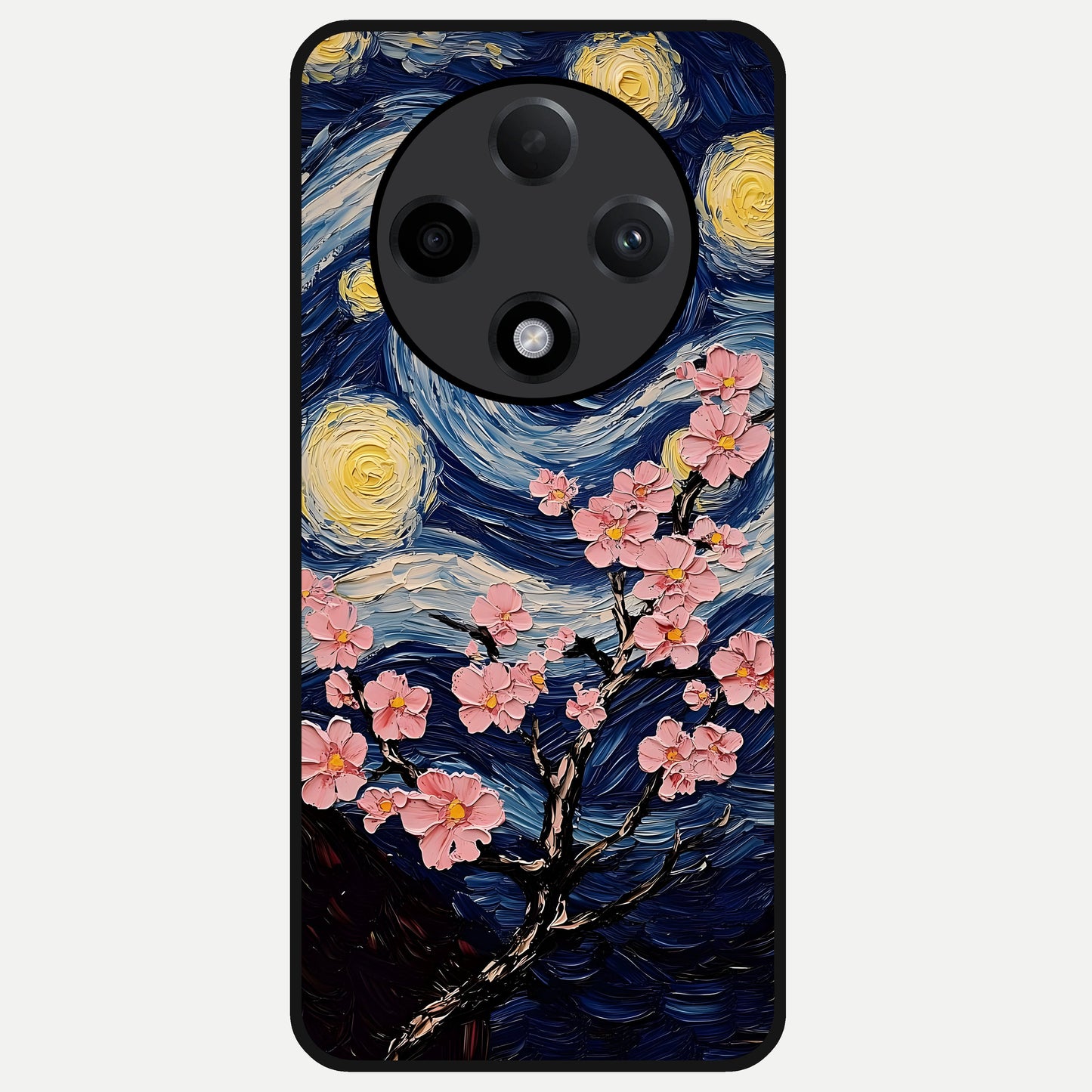 Van Gogh Scenery Glass Case For Oppo F27 Pro Plus back cover – full design glossy printed glass finish