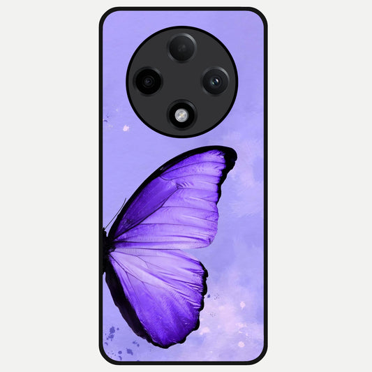  Violet Dream Wing Glass Case For Oppo F27 Pro Plus back cover – full design glossy printed glass finish