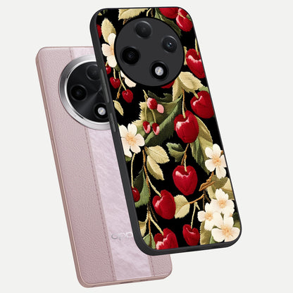  Blooming Spendor Bird phone case For Oppo F27 Pro Plus showing premium glass back cover with detailed artwork