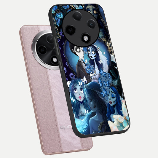  Butterfly Ghost Soul phone case For Oppo F27 Pro Plus showing premium glass back cover with detailed artwork