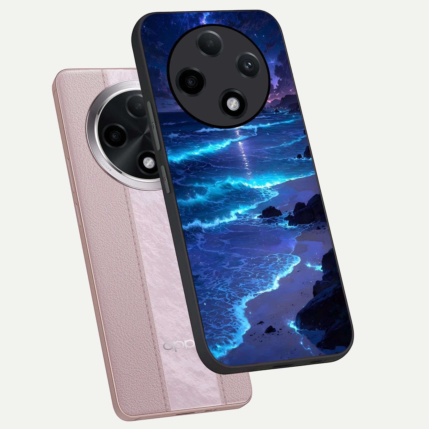  Classic Damn Look phone case For Oppo F27 Pro Plus showing premium glass back cover with detailed artwork