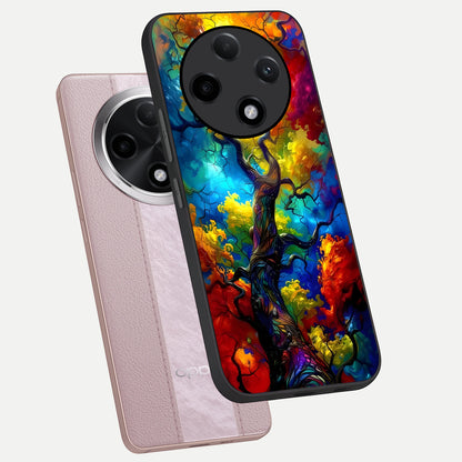  Colorful Soda Bottles phone case For Oppo F27 Pro Plus showing premium glass back cover with detailed artwork