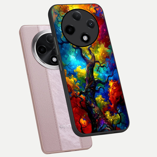  Colorful Soda Bottles phone case For Oppo F27 Pro Plus showing premium glass back cover with detailed artwork