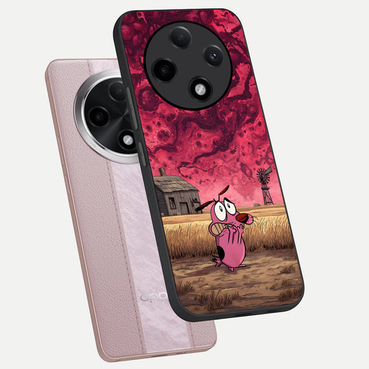  Courage Under Sky phone case For Oppo F27 Pro Plus showing premium glass back cover with detailed artwork