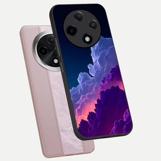  Dreamy Cloud Skies phone case For Oppo F27 Pro Plus showing premium glass back cover with detailed artwork