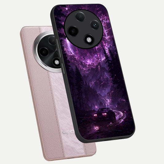  Eternal Cosmic Drive phone case For Oppo F27 Pro Plus showing premium glass back cover with detailed artwork