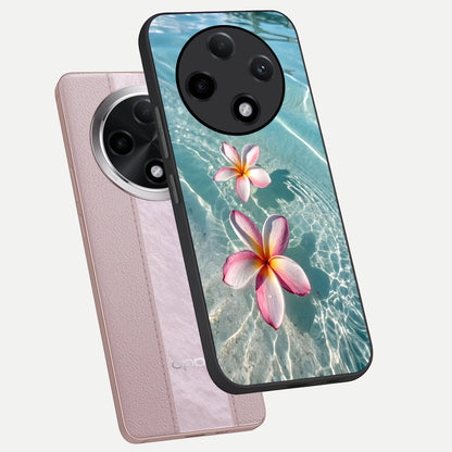  Floating Bloom Bliss phone case For Oppo F27 Pro Plus showing premium glass back cover with detailed artwork