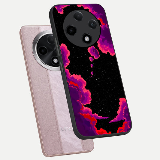  Galaxy Dream Frame phone case For Oppo F27 Pro Plus showing premium glass back cover with detailed artwork