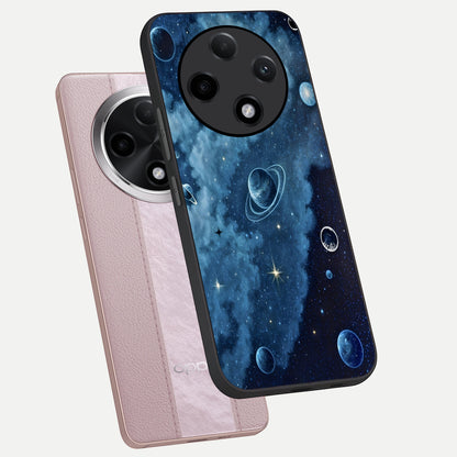  Galaxy Dream Space phone case For Oppo F27 Pro Plus showing premium glass back cover with detailed artwork