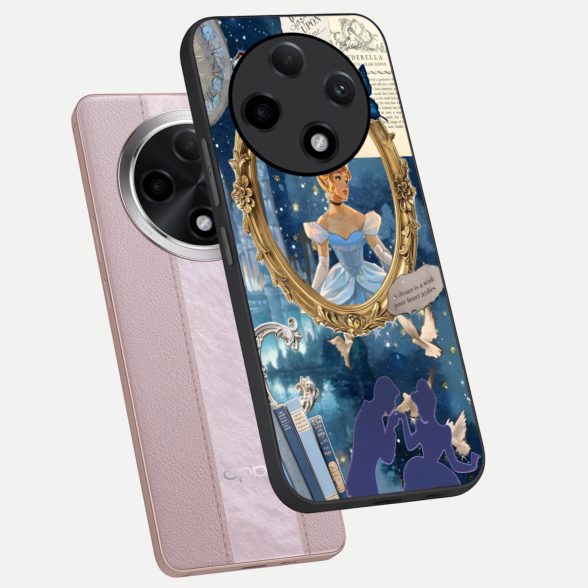  Midnight Queen phone case For Oppo F27 Pro Plus showing premium glass back cover with detailed artwork
