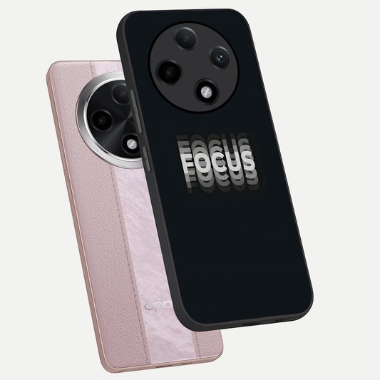  Mono Focus Vision phone case For Oppo F27 Pro Plus showing premium glass back cover with detailed artwork