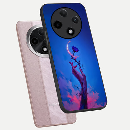  Mystic Hand phone case For Oppo F27 Pro Plus showing premium glass back cover with detailed artwork