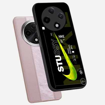  Neon Street Edition phone case For Oppo F27 Pro Plus showing premium glass back cover with detailed artwork