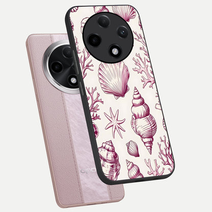  Pink Power Sparks phone case For Oppo F27 Pro Plus showing premium glass back cover with detailed artwork