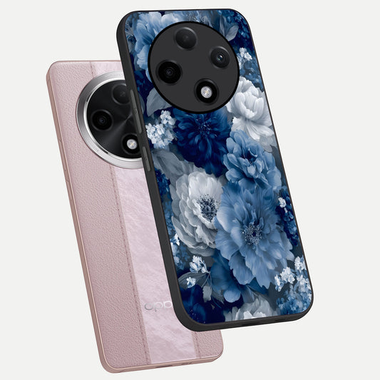  Royal Bloom Garden phone case For Oppo F27 Pro Plus showing premium glass back cover with detailed artwork