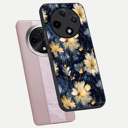  Royal Petal Dream phone case For Oppo F27 Pro Plus showing premium glass back cover with detailed artwork