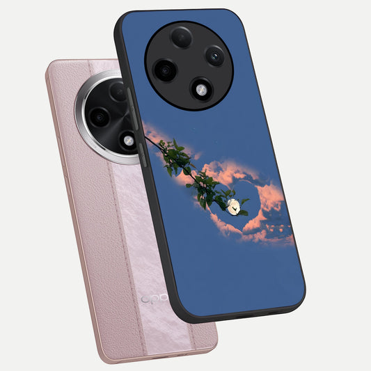  Sky Under Tree phone case For Oppo F27 Pro Plus showing premium glass back cover with detailed artwork