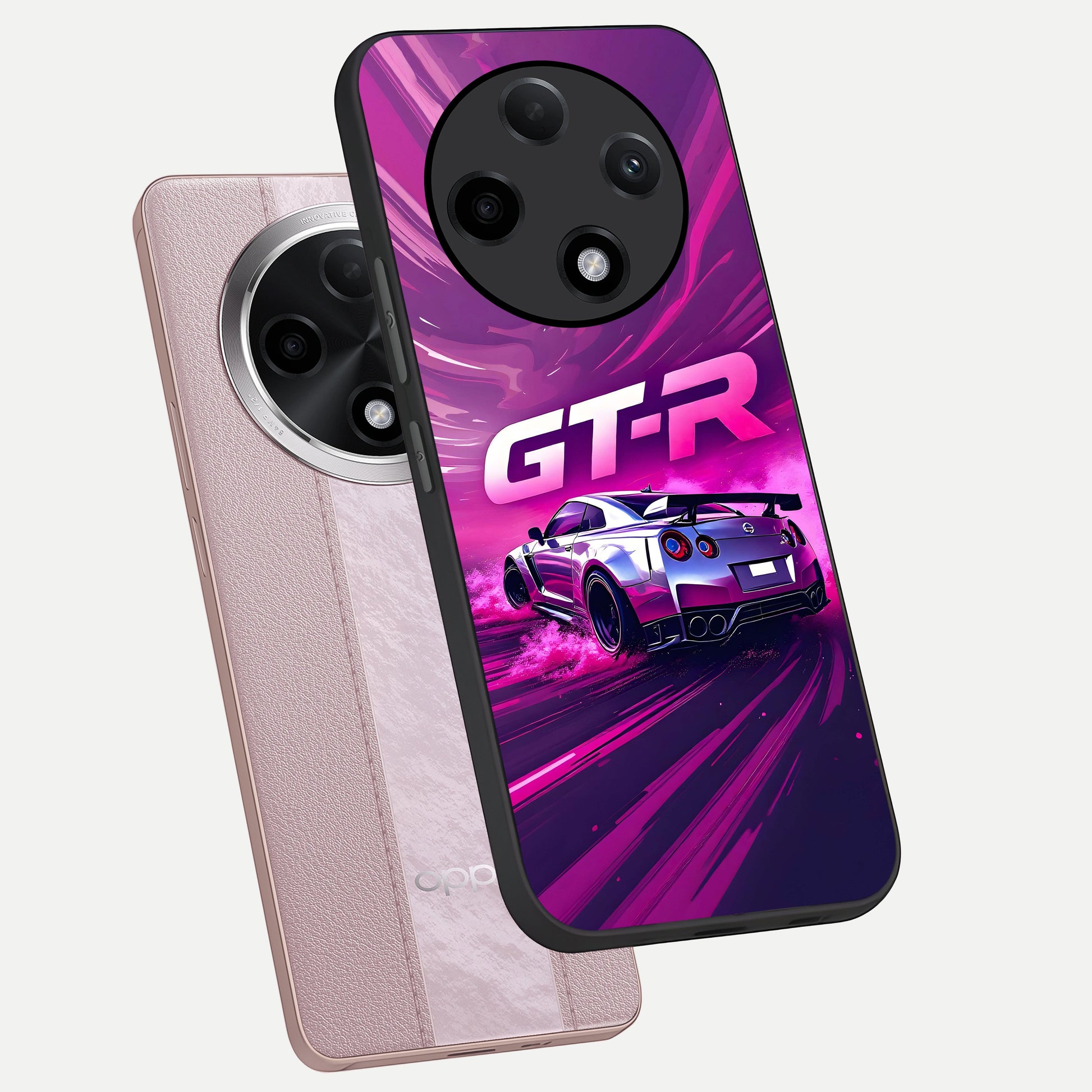  Speed Drift Legend phone case For Oppo F27 Pro Plus showing premium glass back cover with detailed artwork