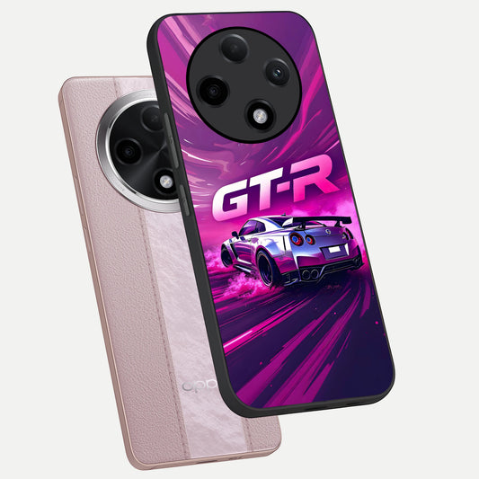  Speed Drift Legend phone case For Oppo F27 Pro Plus showing premium glass back cover with detailed artwork