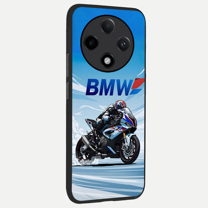  BMW Power Drift back cover For Oppo F27 Pro Plus slim fit glass case with vibrant aesthetic design