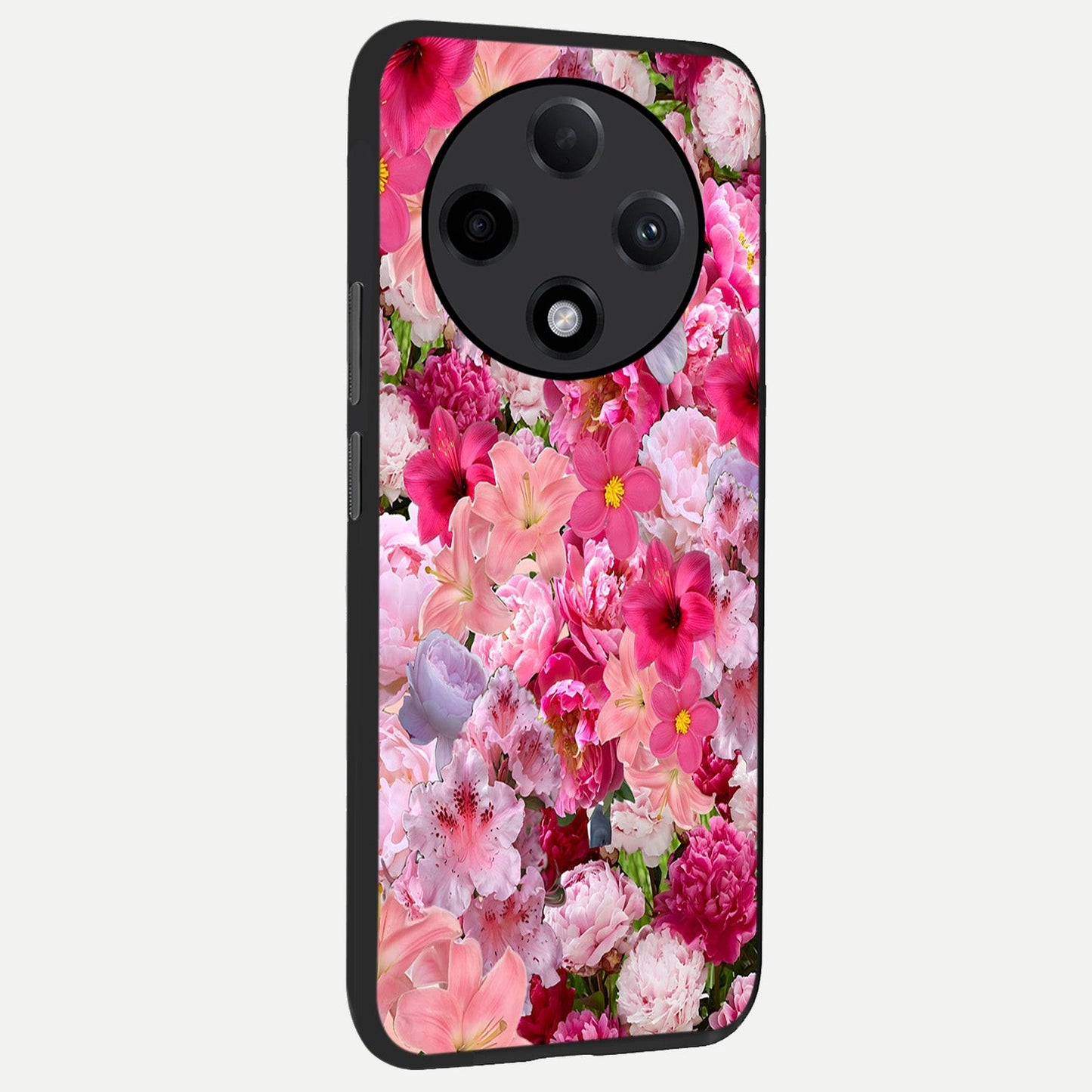  Bloom Crush Fantasy back cover For Oppo F27 Pro Plus slim fit glass case with vibrant aesthetic design