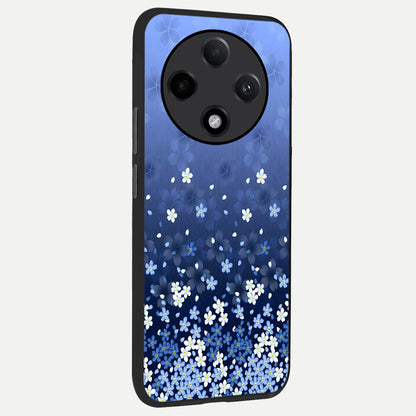  Blue Starry back cover For Oppo F27 Pro Plus slim fit glass case with vibrant aesthetic design