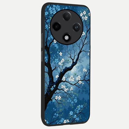  Blue Tree Serenity back cover For Oppo F27 Pro Plus slim fit glass case with vibrant aesthetic design