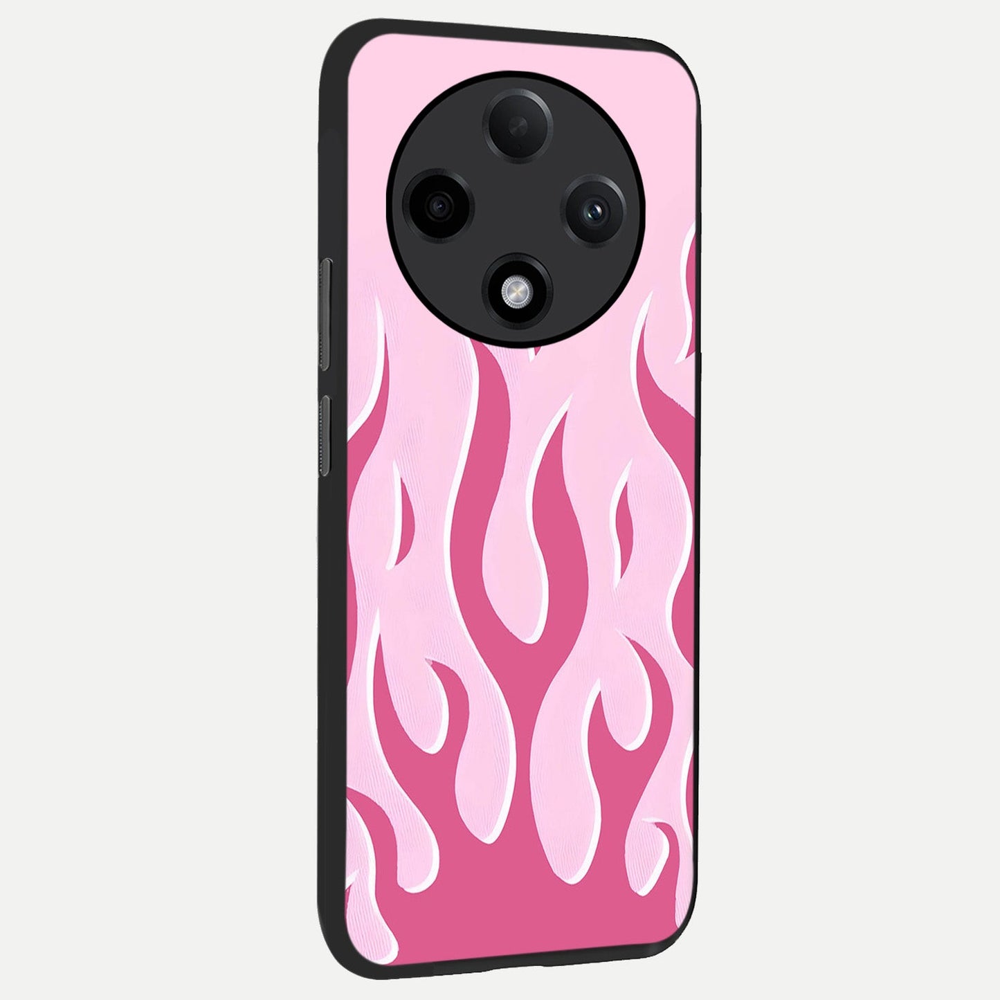 Blush Flame Energy back cover For Oppo F27 Pro Plus slim fit glass case with vibrant aesthetic design