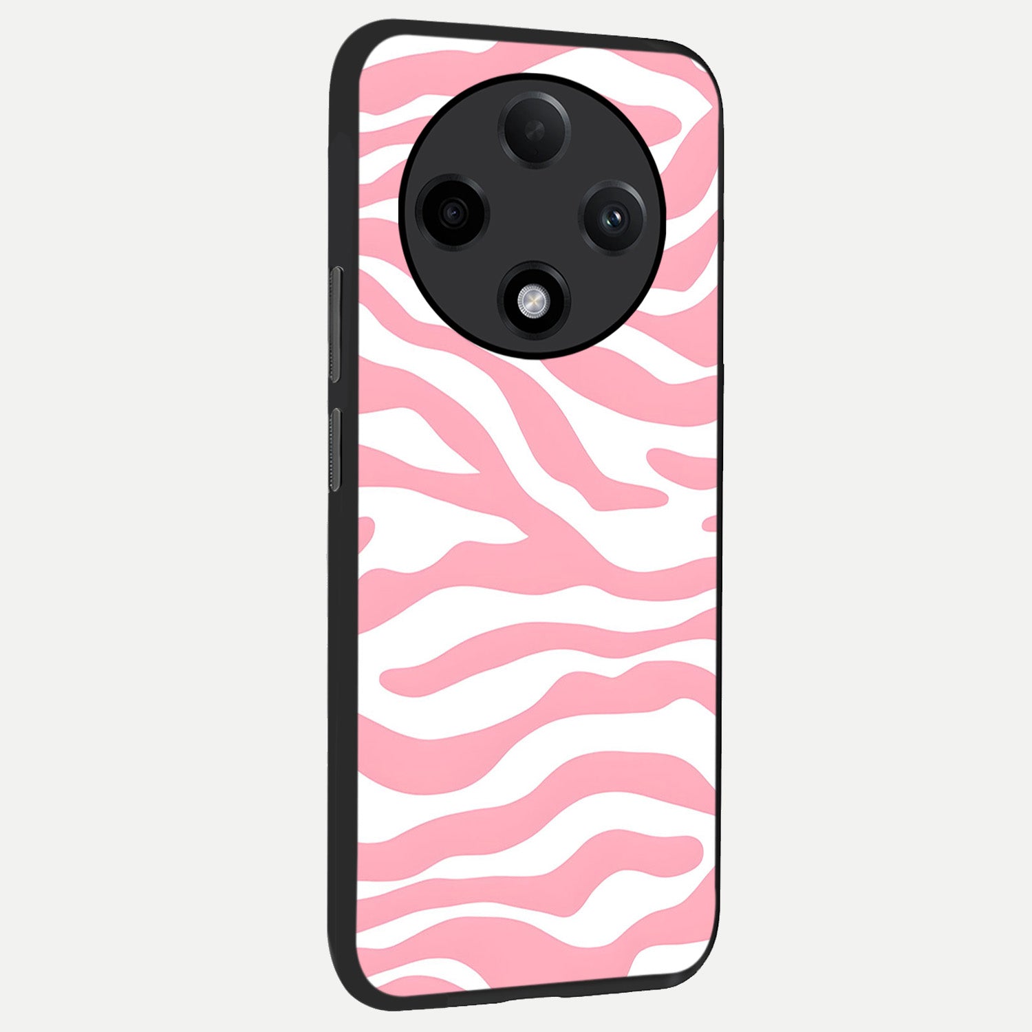  Blush Zebra Flow back cover For Oppo F27 Pro Plus slim fit glass case with vibrant aesthetic design