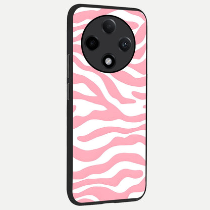  Blush Zebra Flow back cover For Oppo F27 Pro Plus slim fit glass case with vibrant aesthetic design