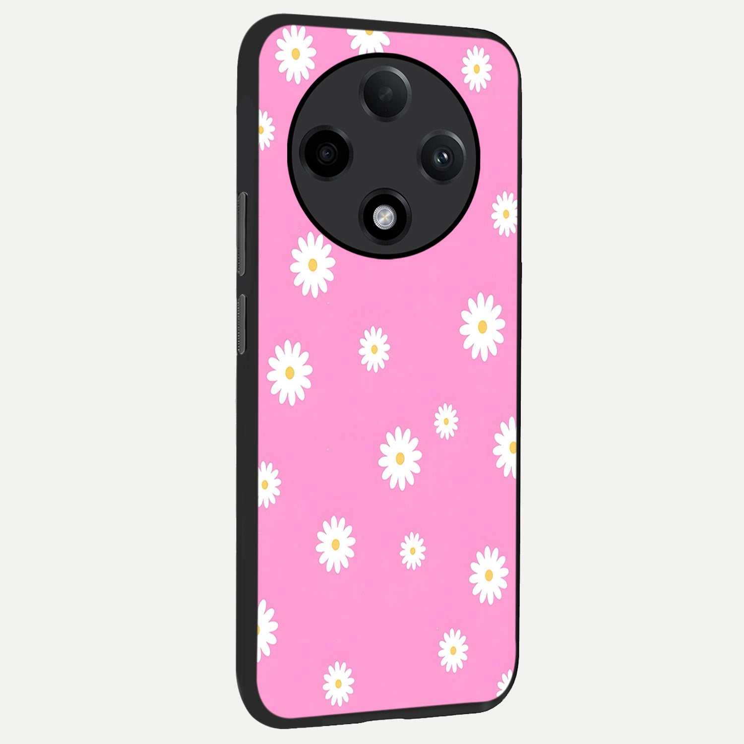  Bubblegum Daisy Pop back cover For Oppo F27 Pro Plus slim fit glass case with vibrant aesthetic design