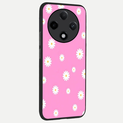  Bubblegum Daisy Pop back cover For Oppo F27 Pro Plus slim fit glass case with vibrant aesthetic design