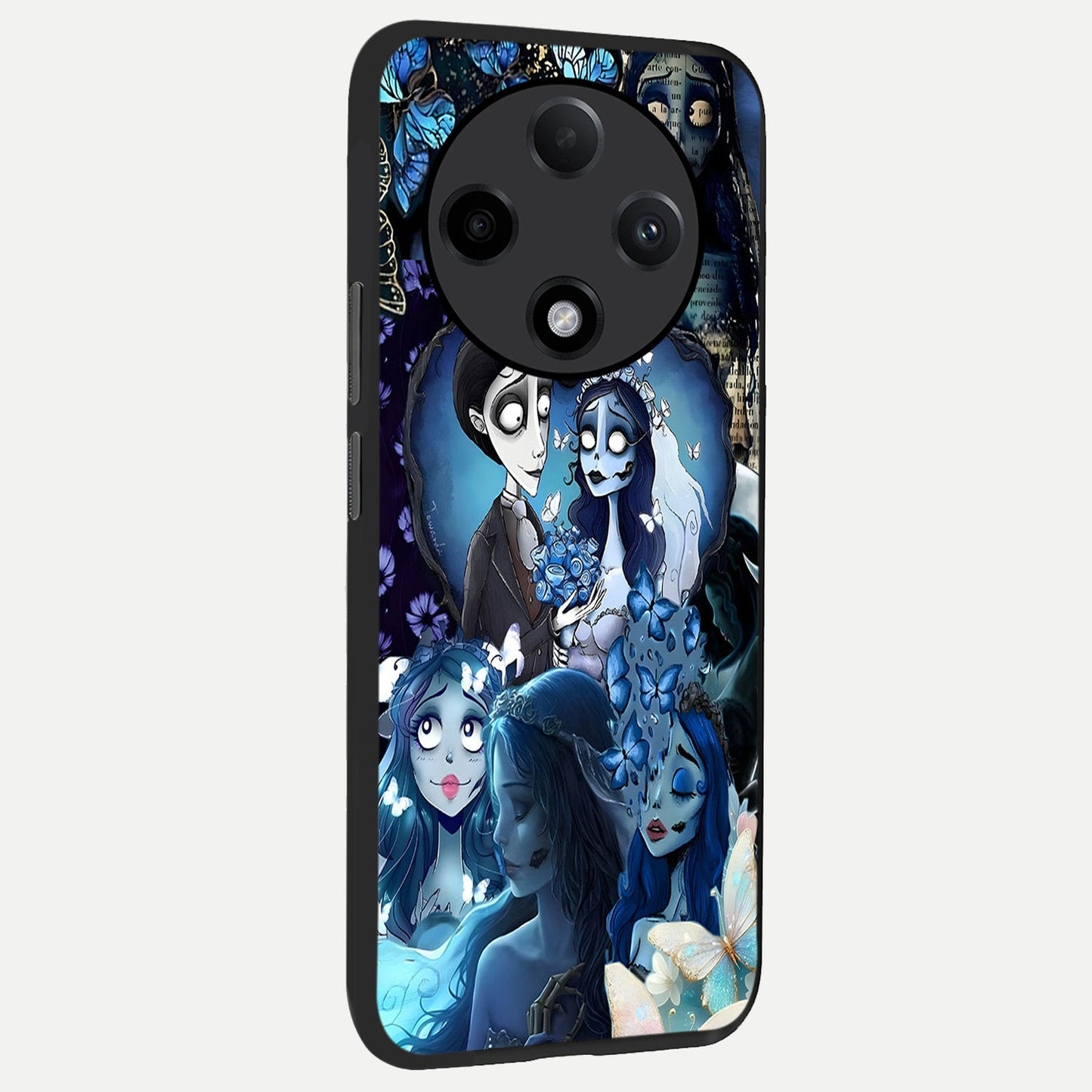  Butterfly Ghost Soul back cover For Oppo F27 Pro Plus slim fit glass case with vibrant aesthetic design
