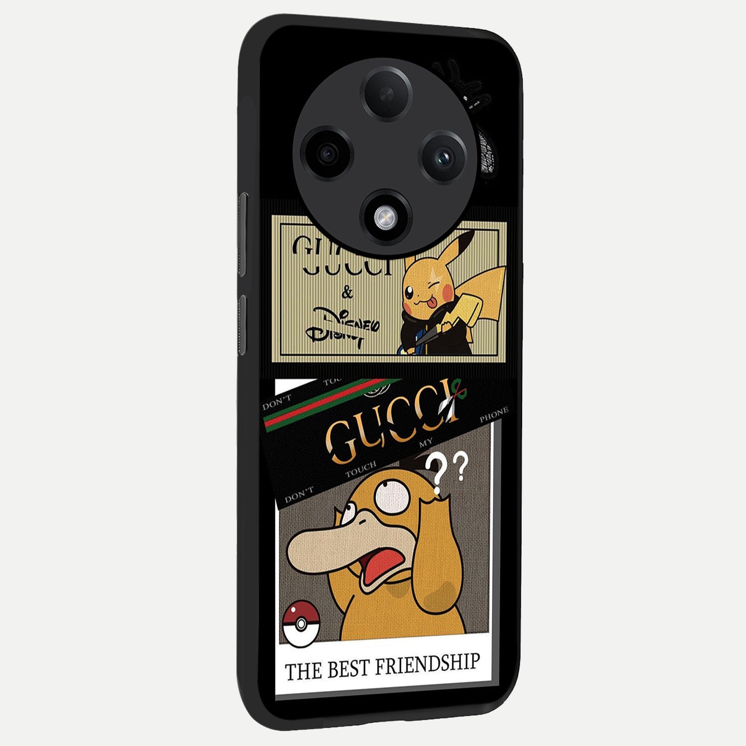  Cartoon Brand Play Mashup back cover For Oppo F27 Pro Plus slim fit glass case with vibrant aesthetic design
