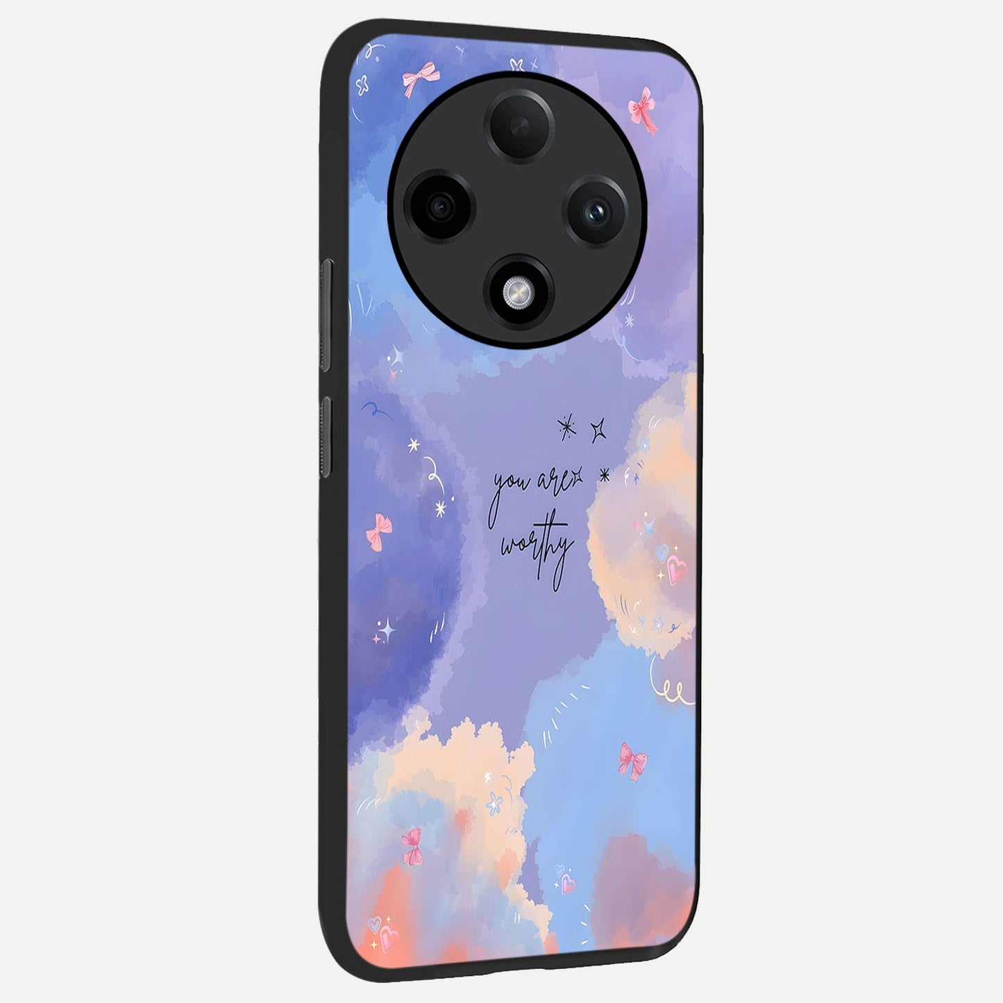  Celestial Cloud Magic back cover For Oppo F27 Pro Plus slim fit glass case with vibrant aesthetic design
