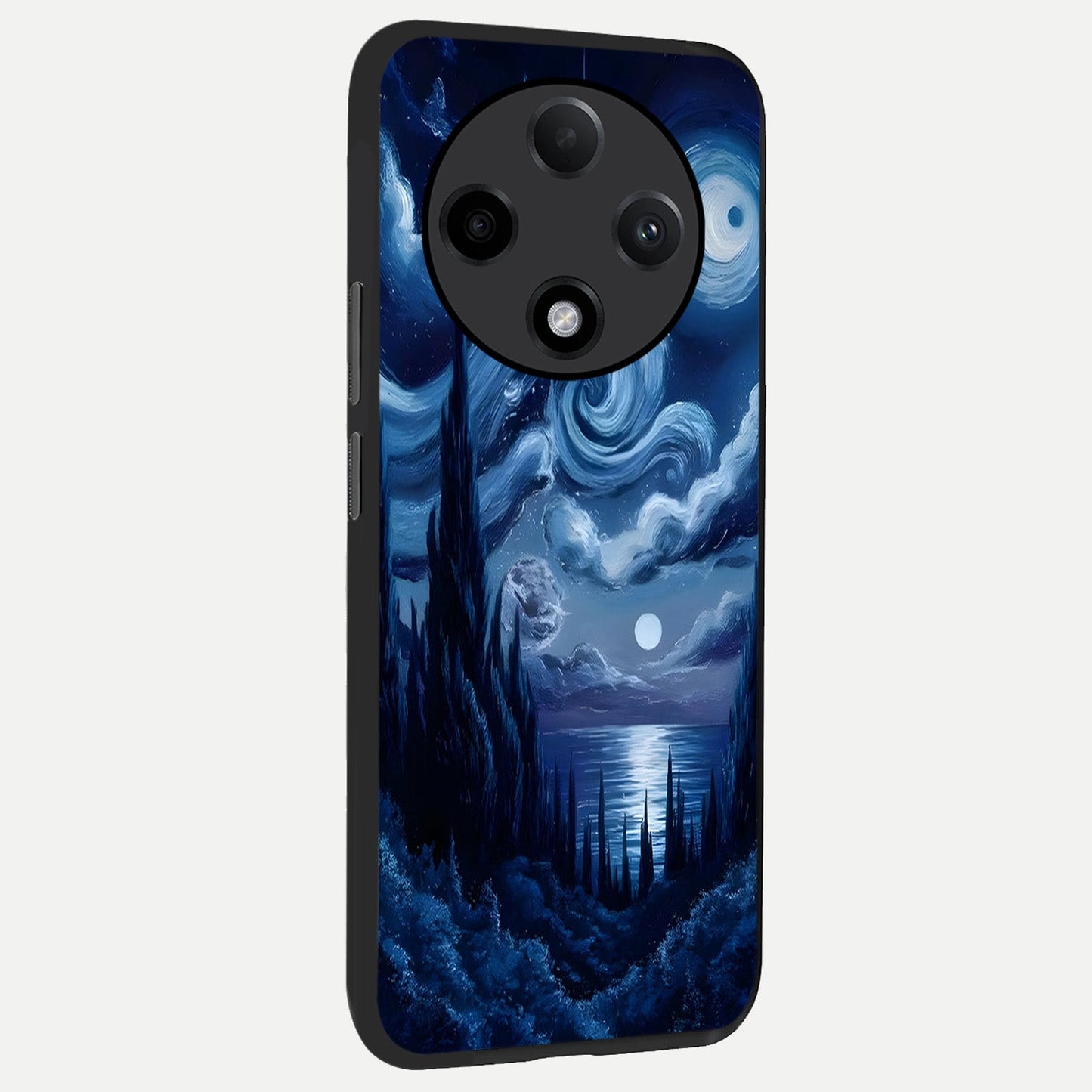  Celestial Dream Van Gogh back cover For Oppo F27 Pro Plus slim fit glass case with vibrant aesthetic design