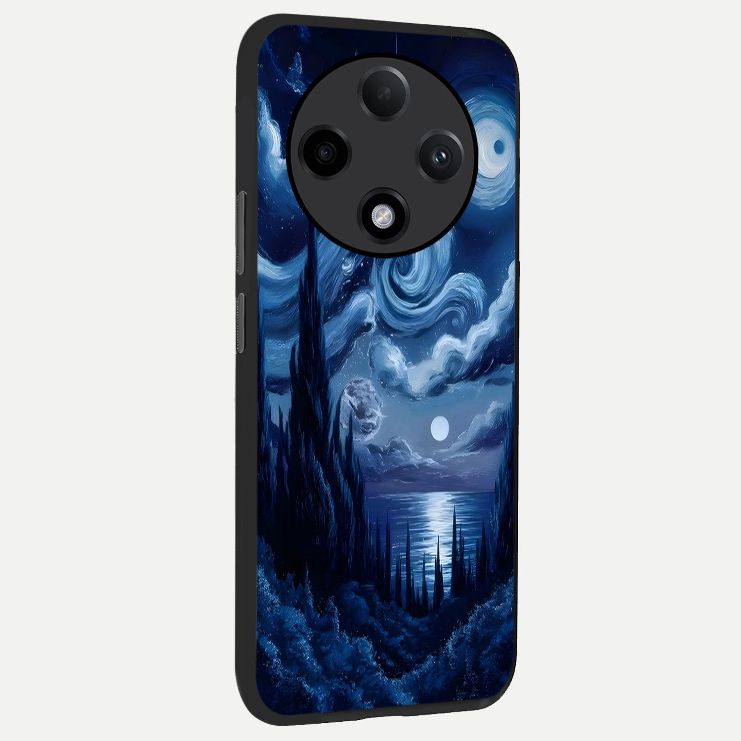  Celestial Dream Van Gogh back cover For Oppo F27 Pro Plus slim fit glass case with vibrant aesthetic design